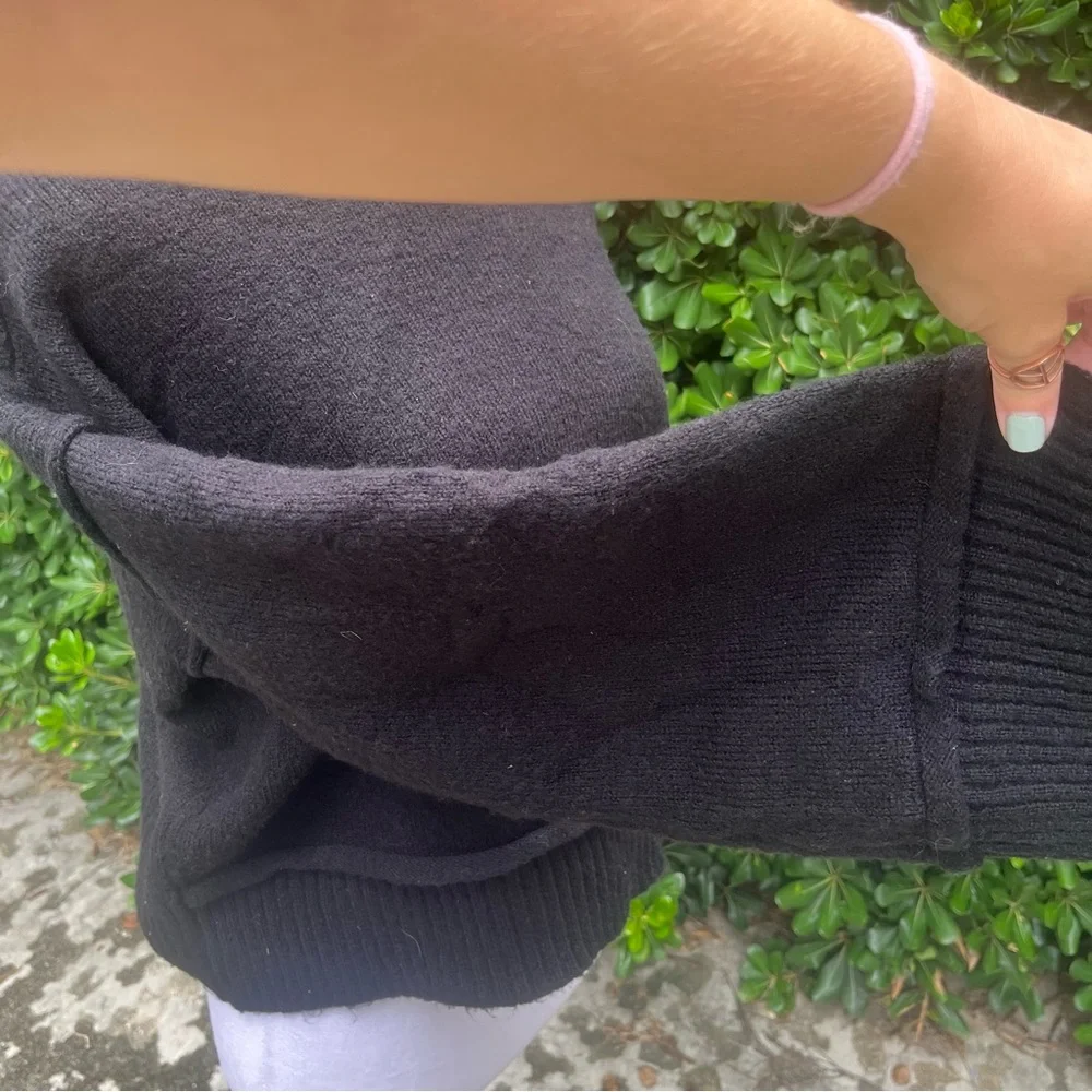 Double Zero Size Medium Black Women's Sweater - Picture 6 of 7